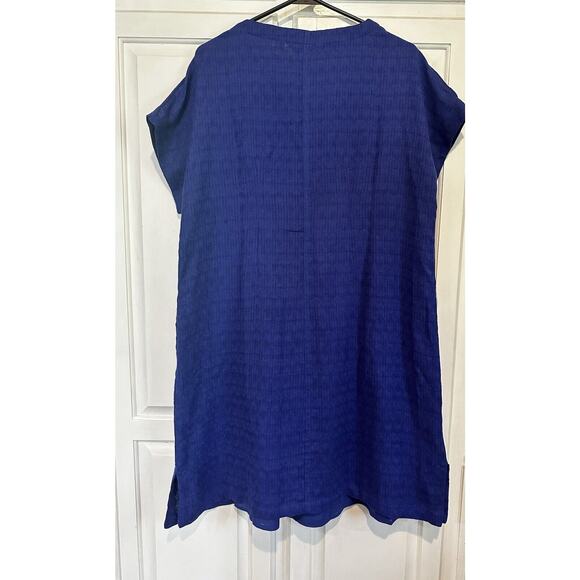 NWT Soft Surroundings Size Medium Remi Linen Blend Gauze Shift Dress Textured - Picture 7 of 14